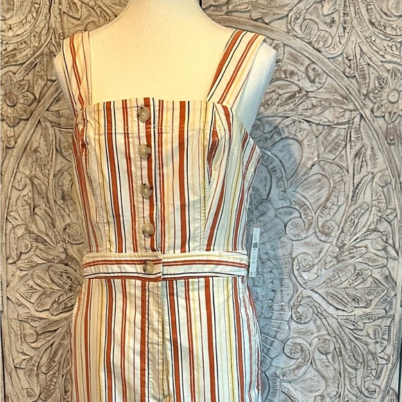 Maeve Pants - Maeve Cream and Orange Wide Leg Jumpsuit with Belt